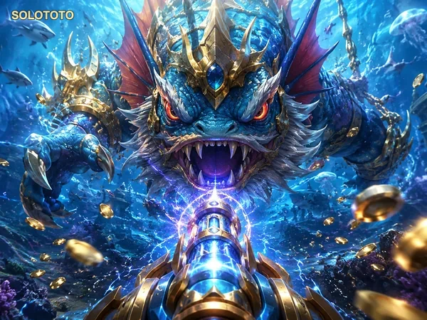 Tangkapan layar Dragon Fishing 2 dengan suasana permainan bawah laut
